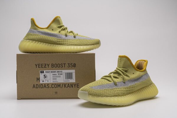 FX9034 adidas Yeezy Boost 350 V2 “Marsh”Real Boost - Image 9