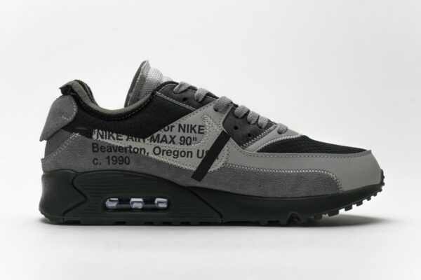 OFF-White x Nike Air Max 90 Grey - Image 3