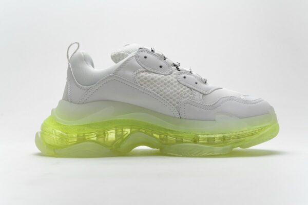 544351 W09E1 1331 Balenciaga Triple S White Green - Image 2