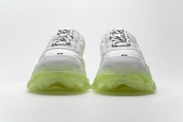544351 W09E1 1331 Balenciaga Triple S White Green - Image 6