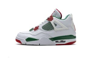 AQ3816-063 Air Jordan 4 Retro White Green Red