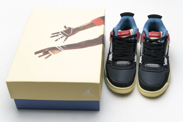 DC9533-001 Union LA x Air Jordan 4 Retro SP Off Noir Black - Image 3