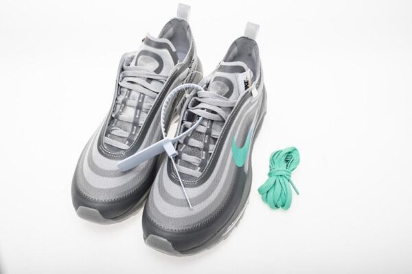 OFF WHITE X Nike Air Max 97 “Wolf Grey Menta” AJ4585-012 - Image 3