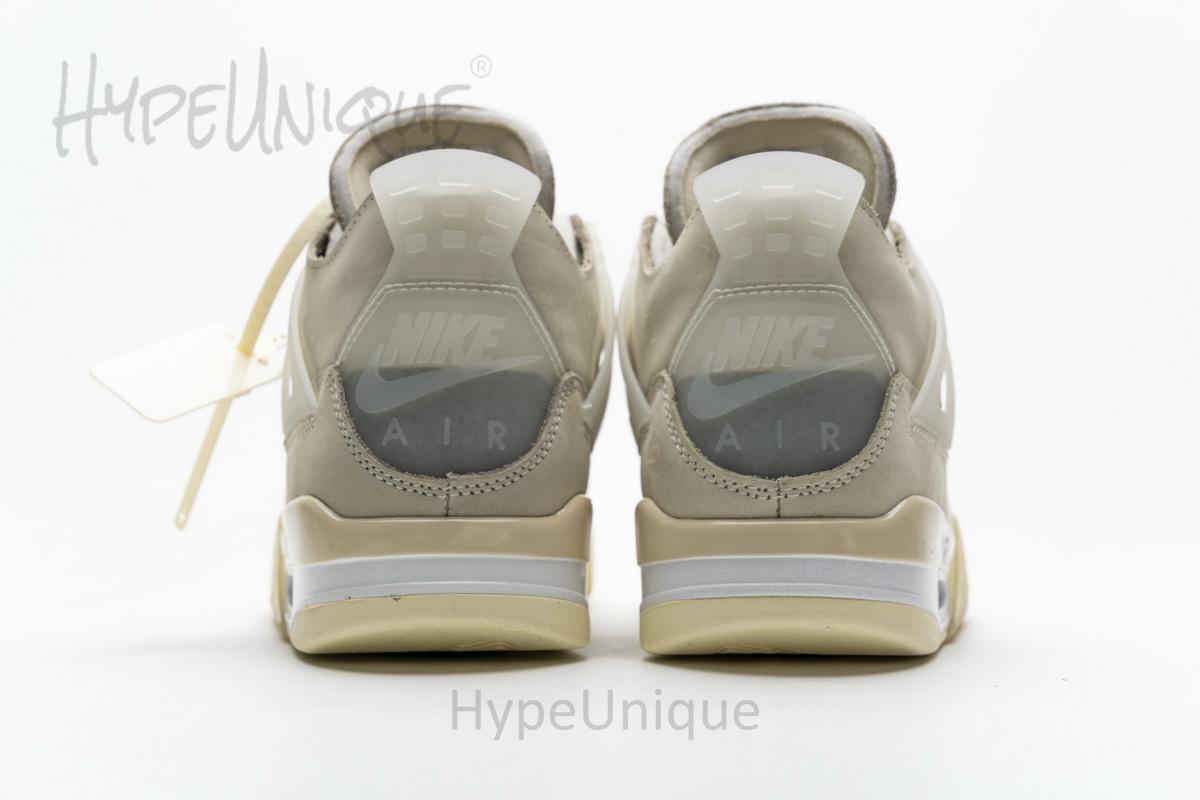 OFF White x Air Jordan 4 Sail - Image 7
